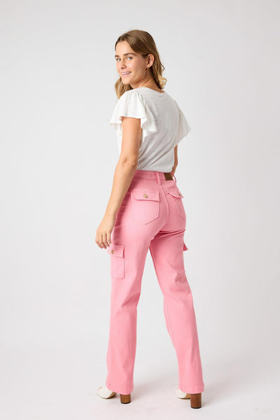 Women's Pink Cargo Pants