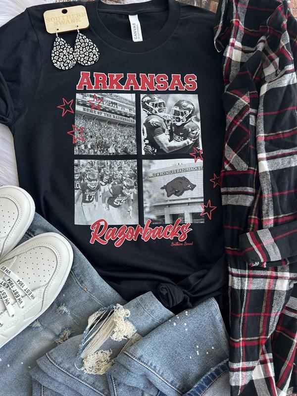 Arkansas Razorbacks BW Tee