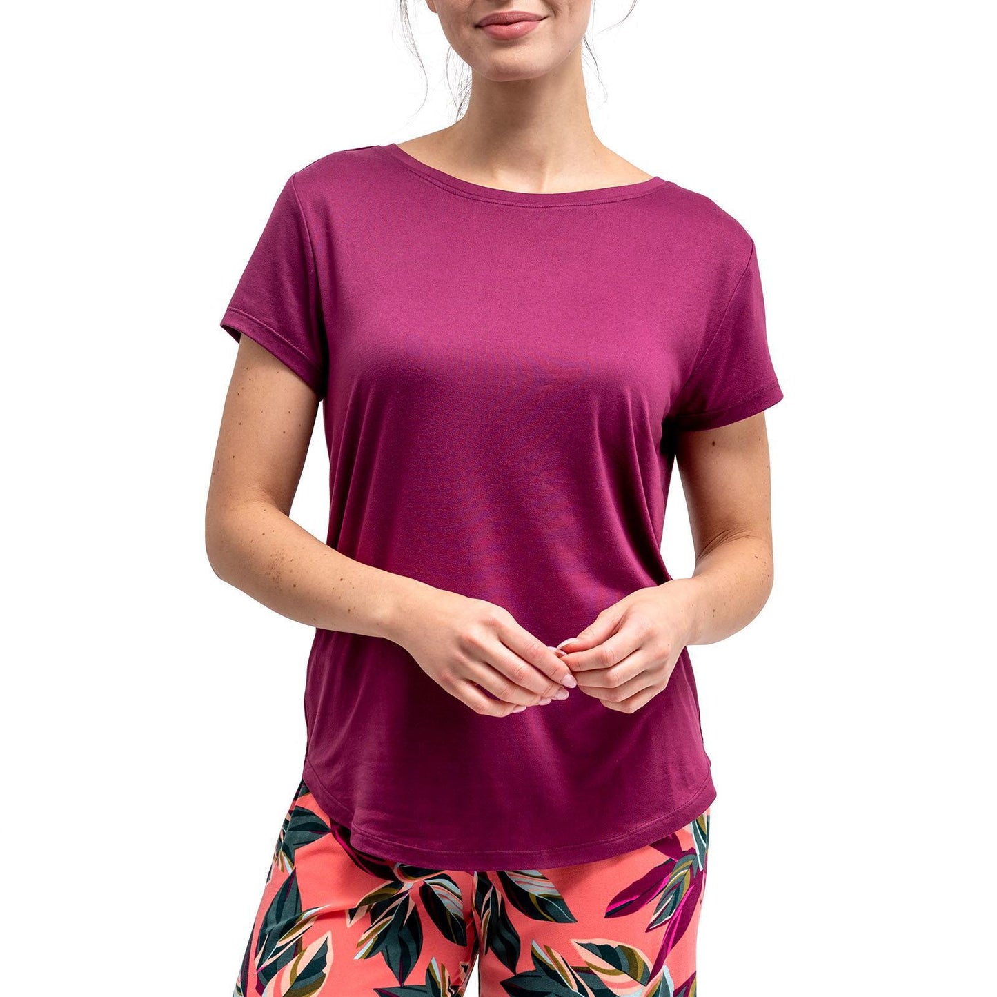 Crew Neck Short Sleeve Soft Tees by Hello Mello