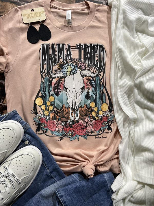 Mama Tried Skull Tee