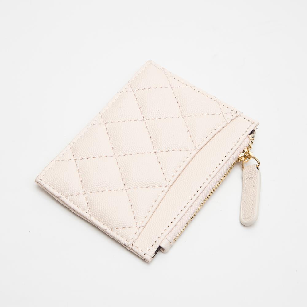 Woven Mini Zipper Wallet Card Holder