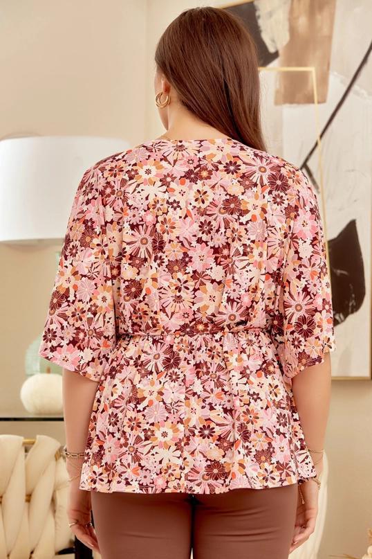 Multi Color Floral Top by Dear Scarlett