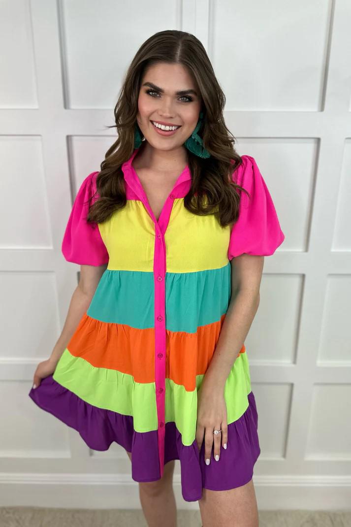 Rylee Rainbow Dress by Jess Lee