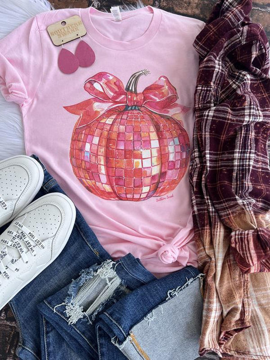 Pink Disco Pumpkin Tee