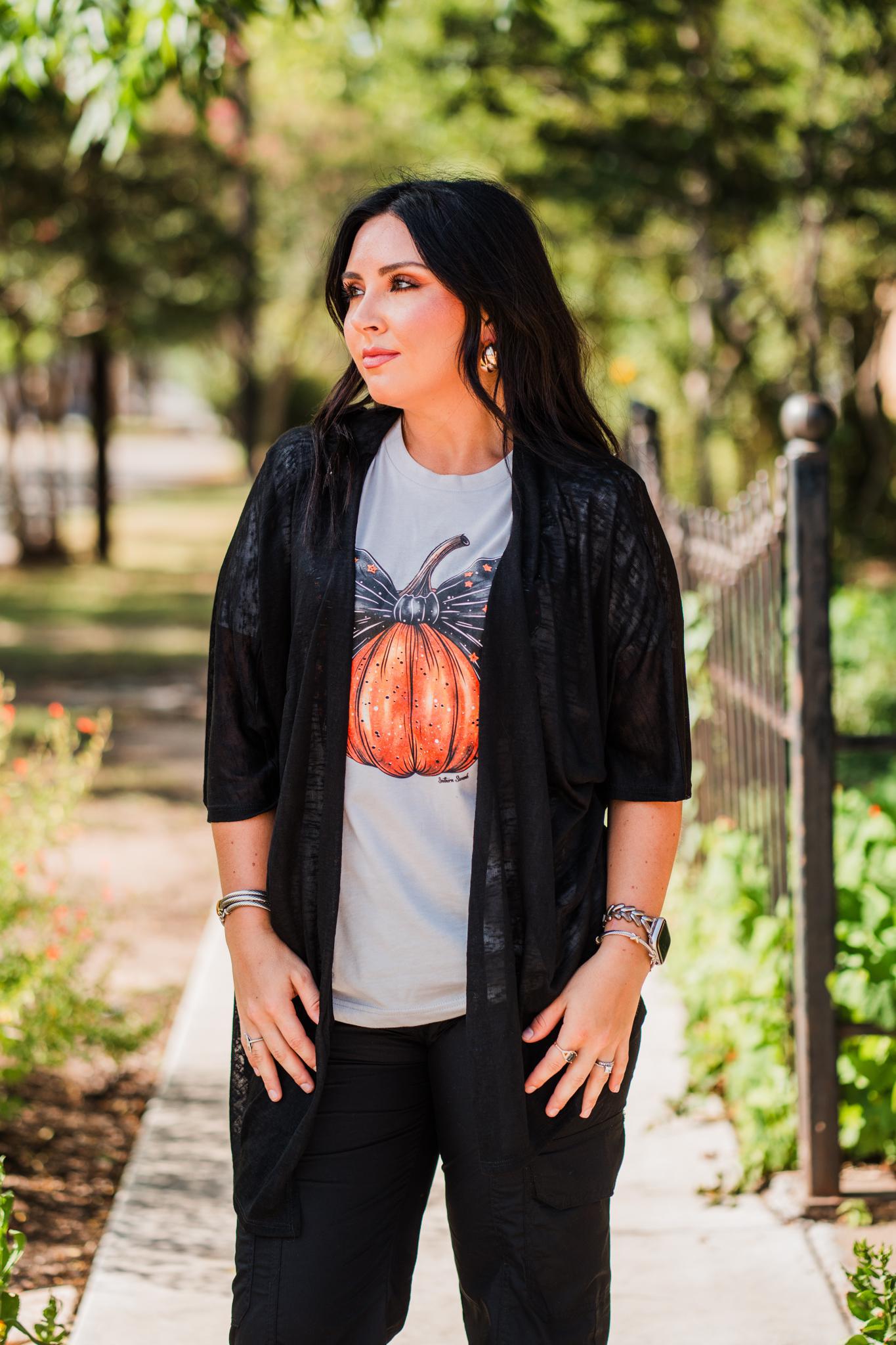 Black Kimono Cardigan