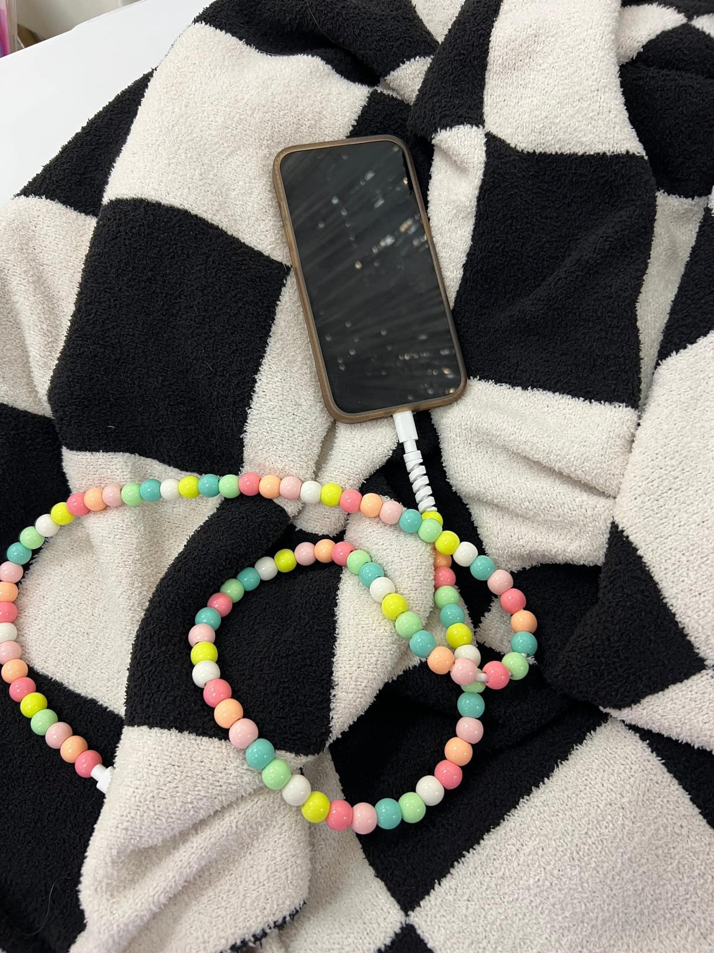 Pearl Beaded iPhone C-Type Chargers