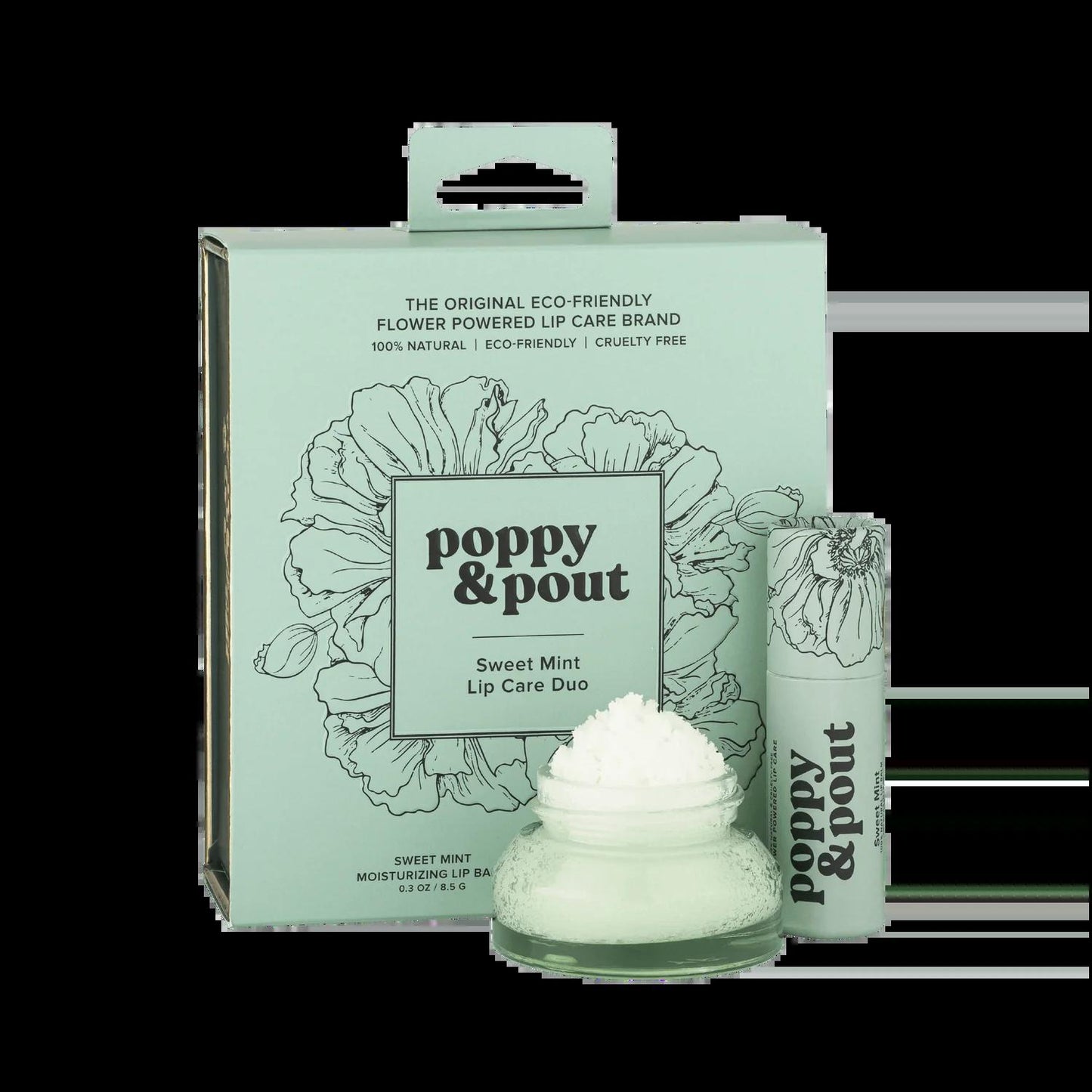 Sweet Mint Lip Care Duo by Poppy & Pout