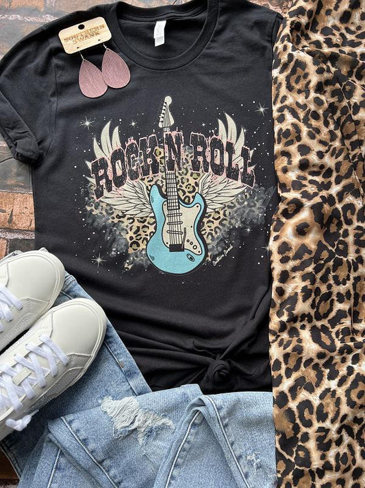 Rock N Roll Leopard Tee