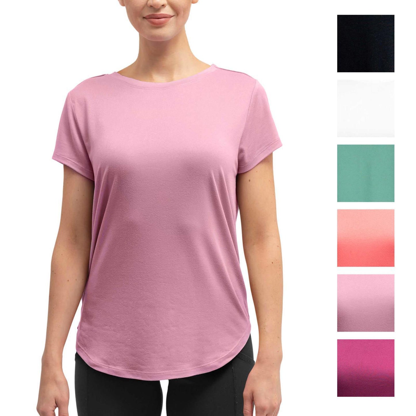 Crew Neck Short Sleeve Soft Tees by Hello Mello