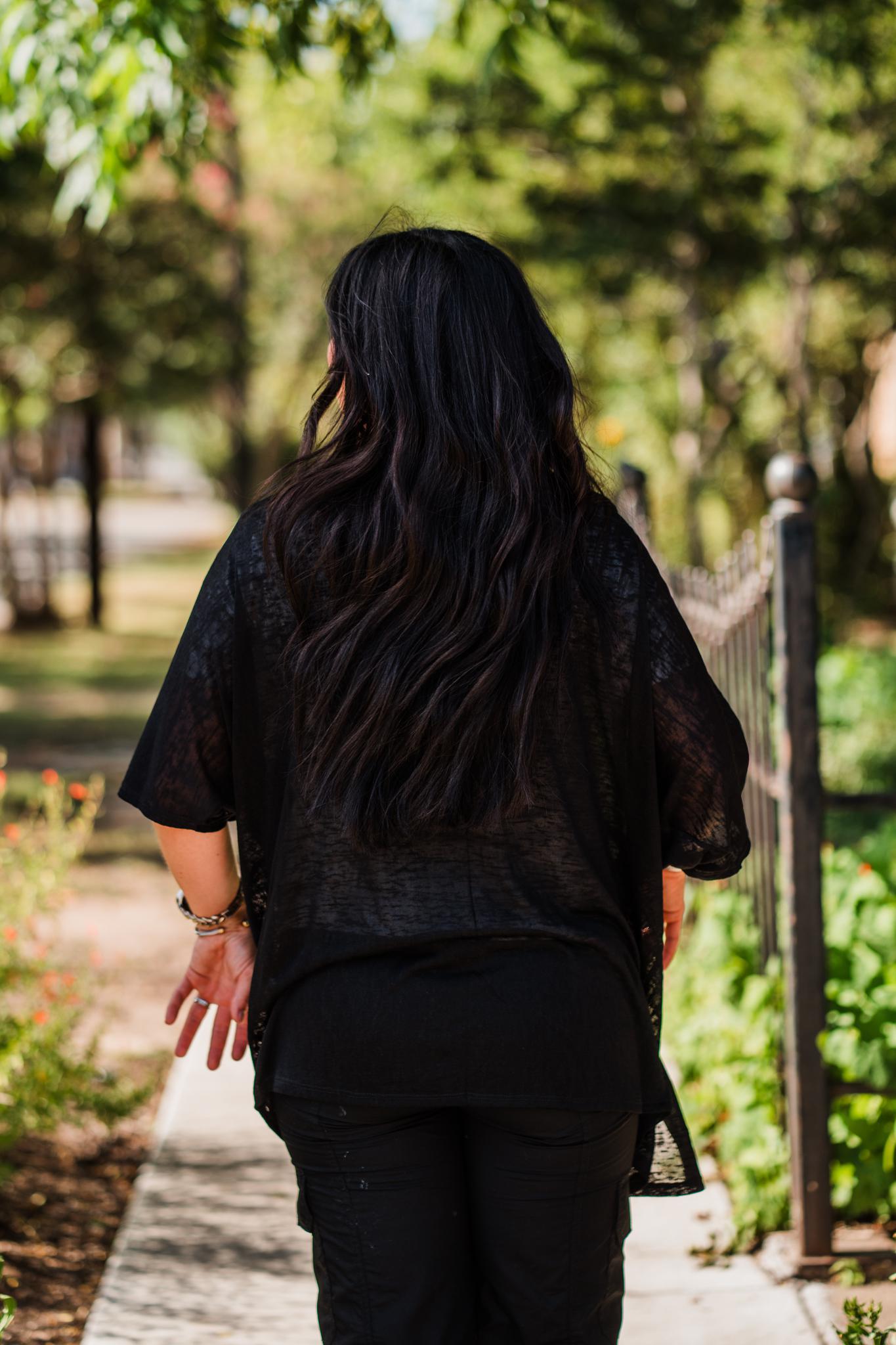 Black Kimono Cardigan