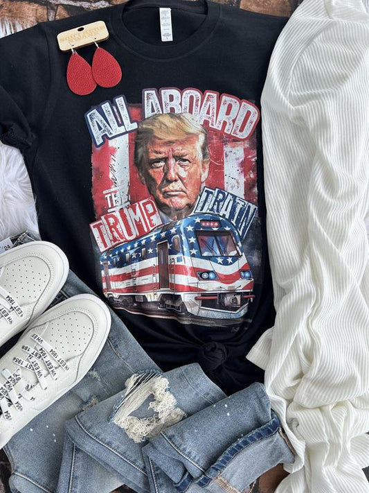 All Aboard The Trump Train Tee