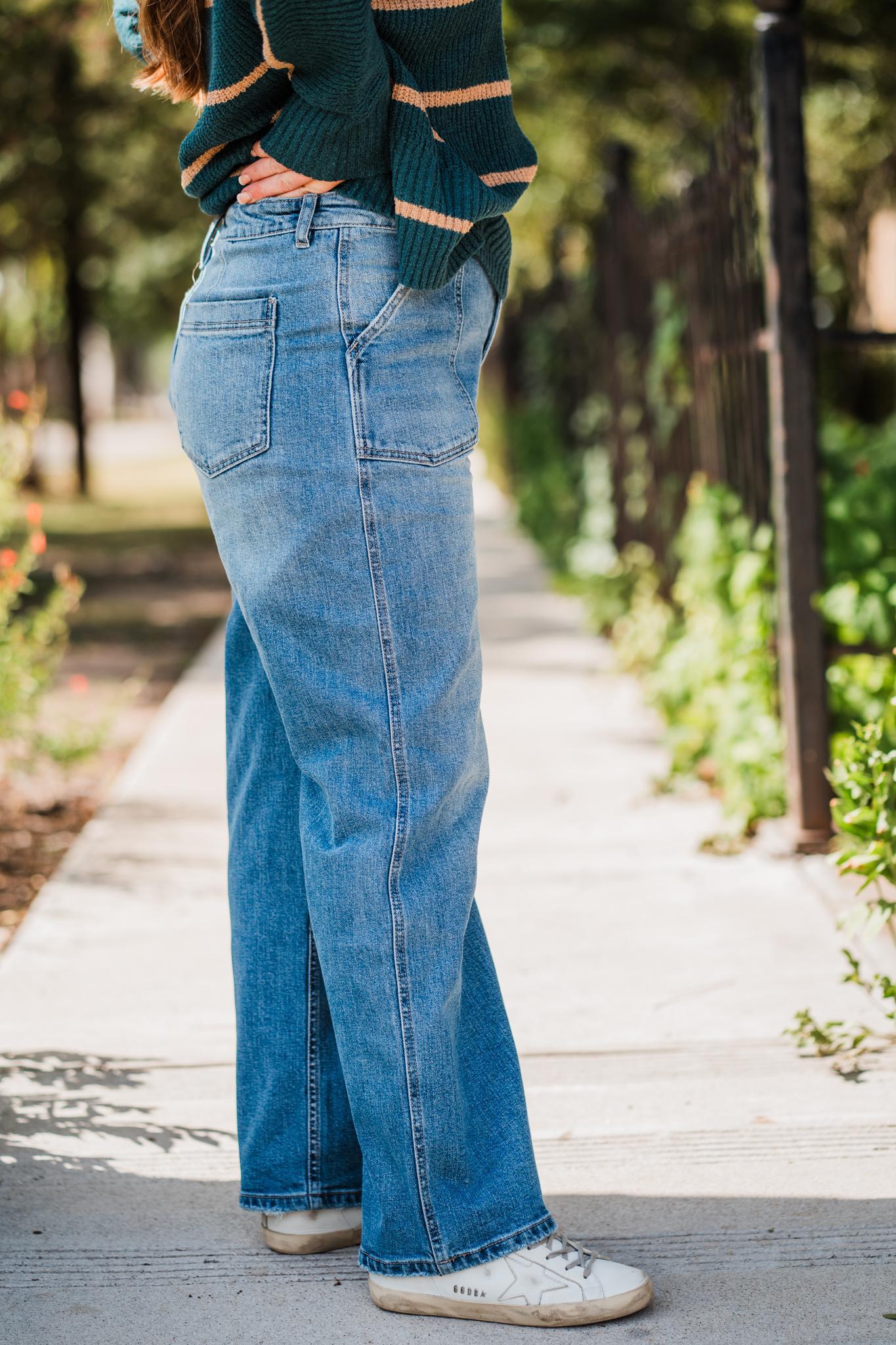 Ultra High Rise Wide Leg  Jean by KanCan