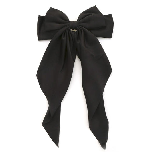 Black Ribbon Hair Bow