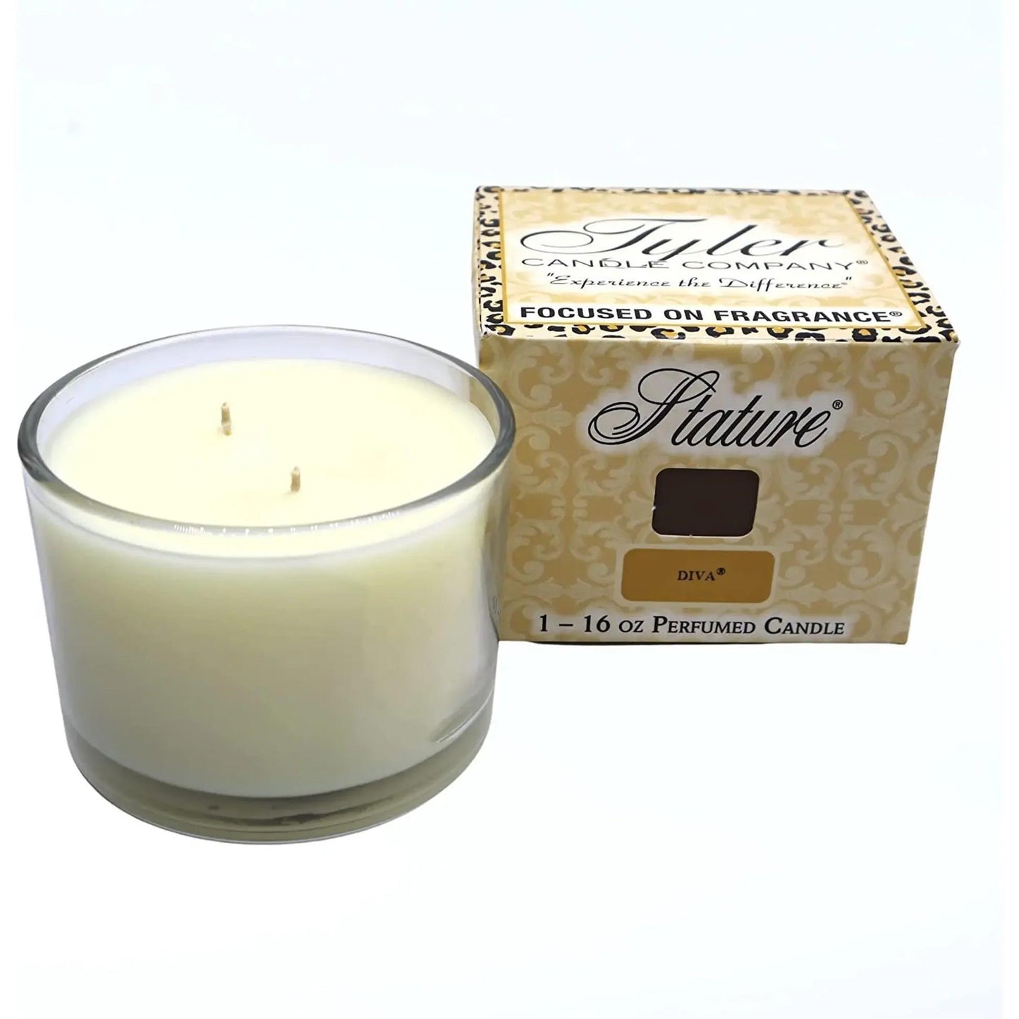 Diva Stature Clear Candle by Tyler Candle Company