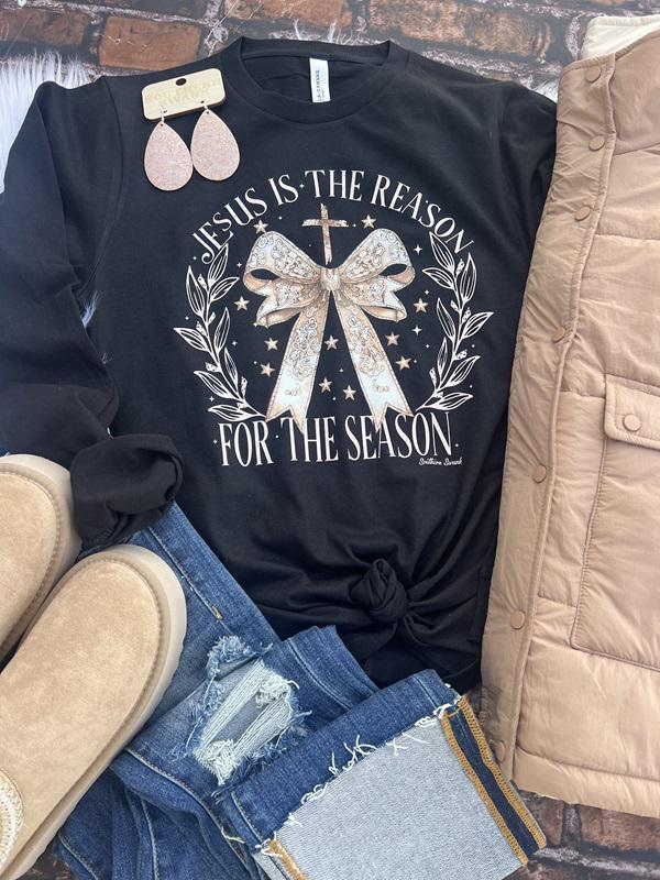 Jesus Is The Reason For The Season (long sleeve & short sleeve)