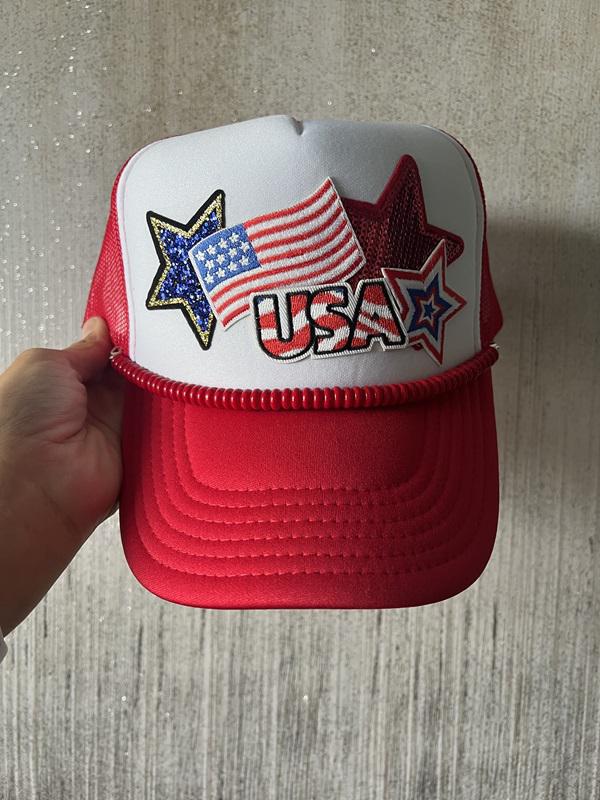 USA Flag Trucker Hat