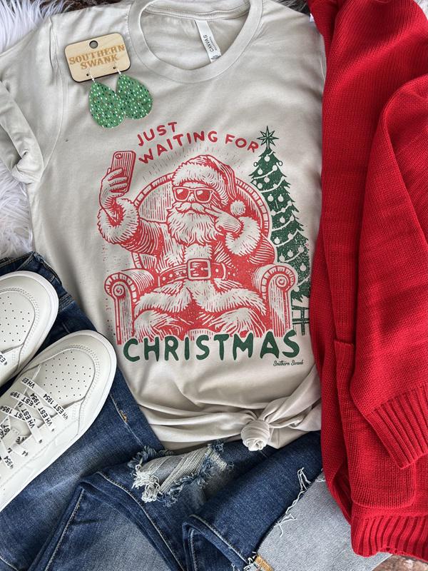 Just Waiting For Christmas Tee