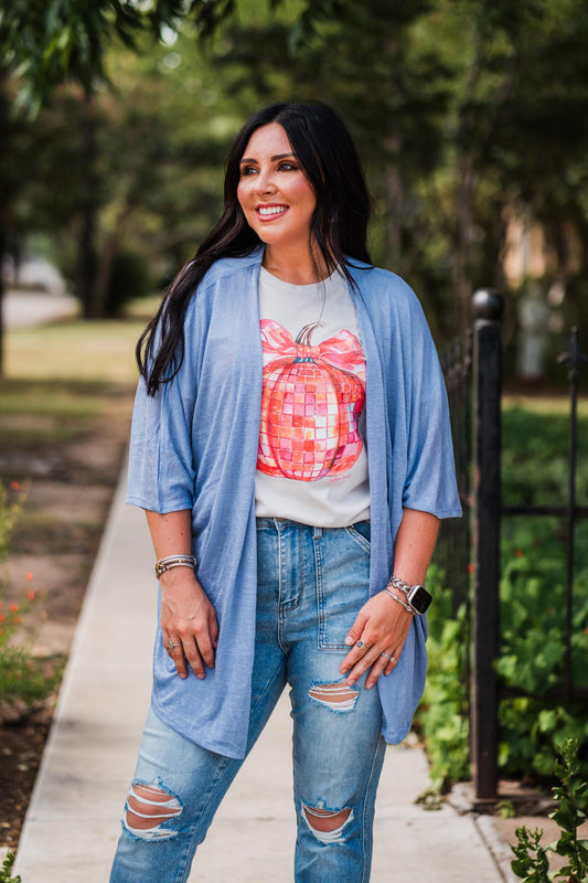 Periwinkle Blue Kimono Cardigan