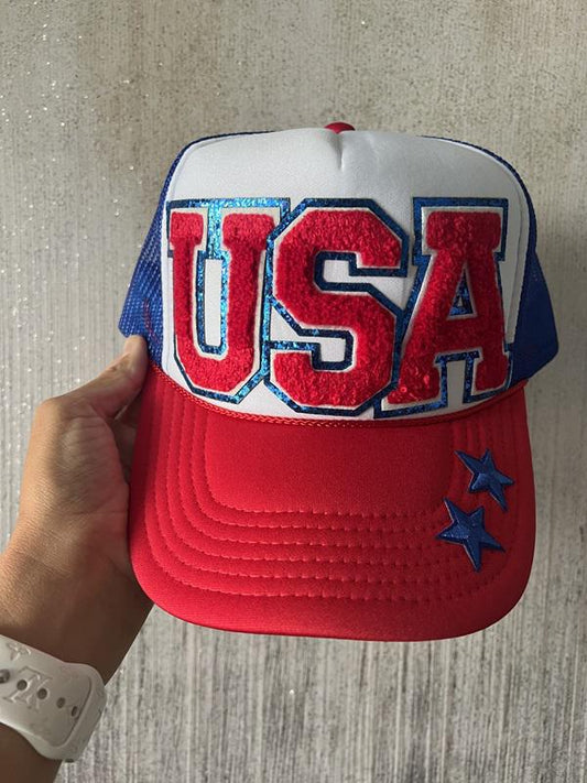 USA Stars Trucker Hat