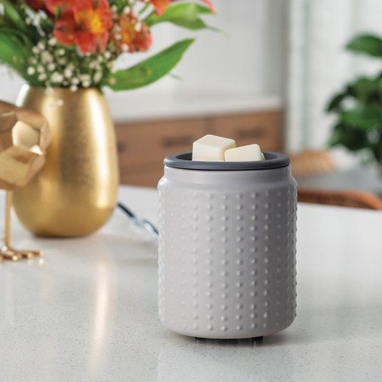 Gray Hobnail Flip Dish Wax Warmer by Candle Warmers Etc.