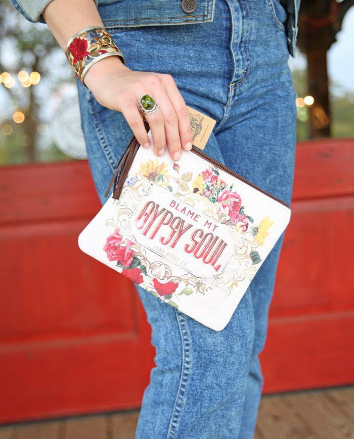 Blame My Gypsy Soul Zip Pouch