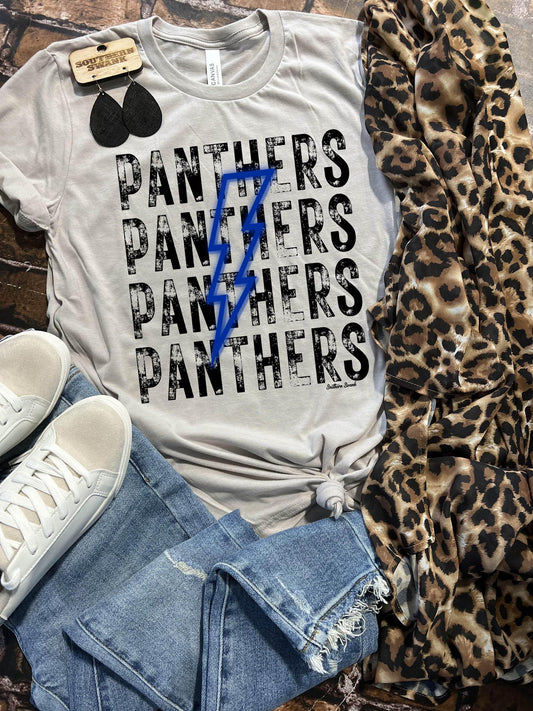 Harrah Panthers Lightening Bolt Tee