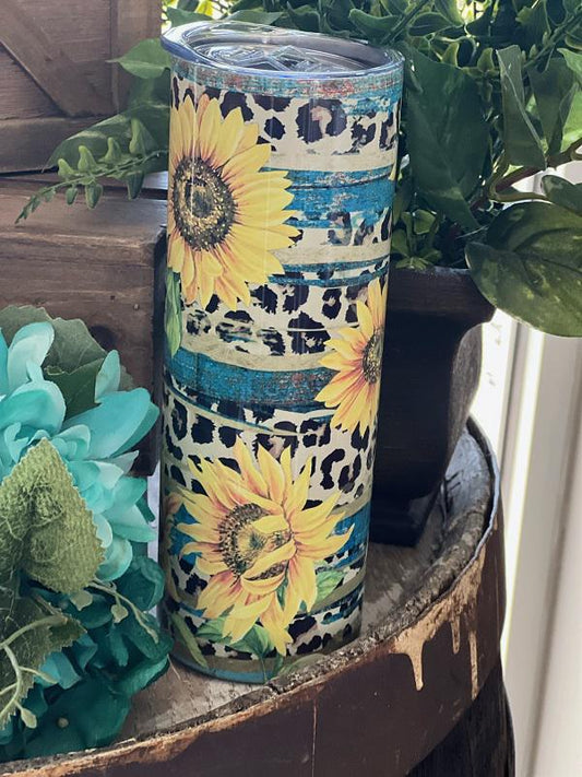 Rustic Sunflower Tumblers